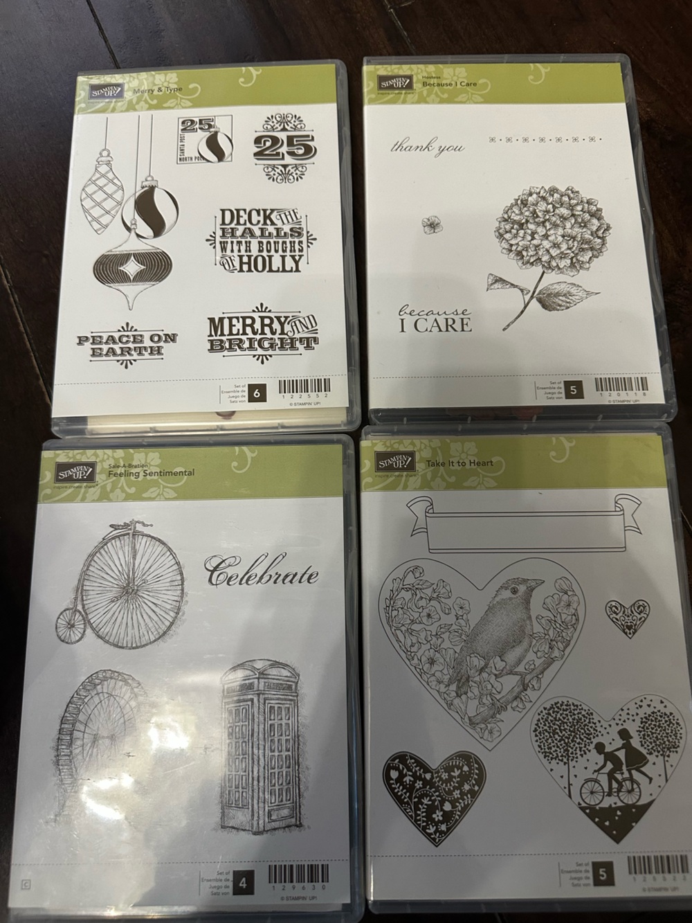 Stampin' Up! Clear Stamp Set Collection - Black Imprint Designs